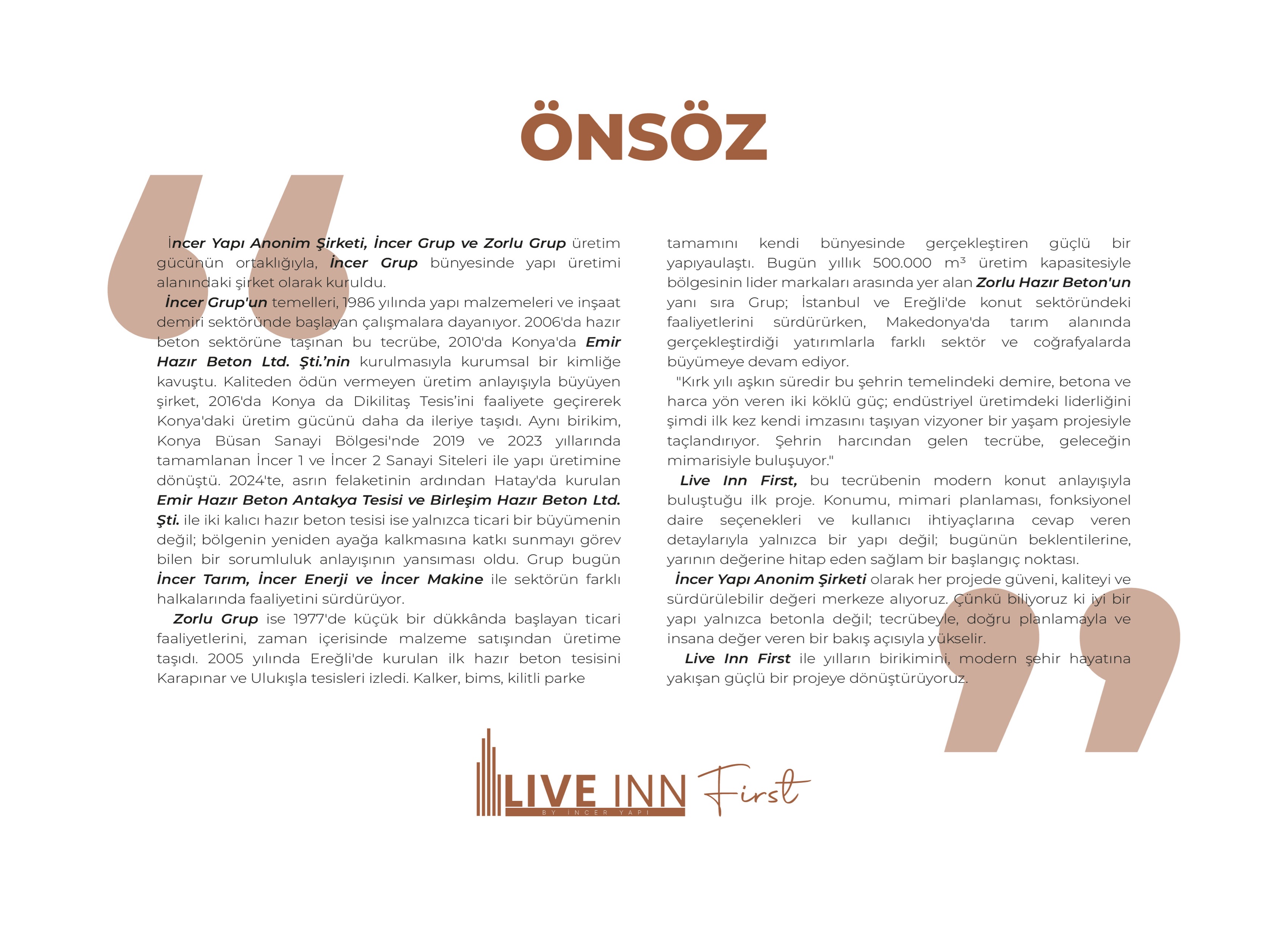 LIVE INN FIRST katalog sayfası 3